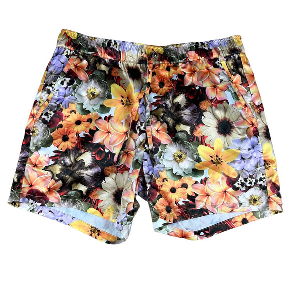 ASOS Other - ASOS Shorts Men's Satin Colorful Flower Casual Pull On Short Size Medium